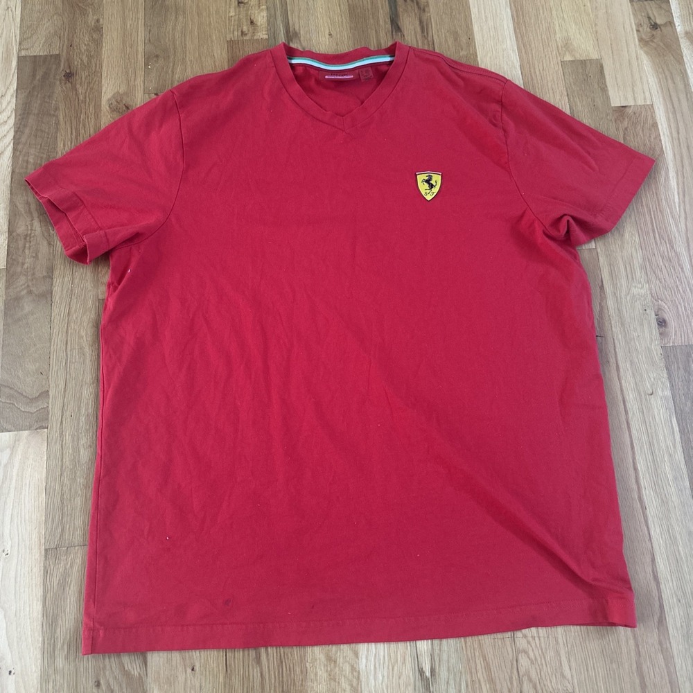 Ferrari Official Licensed product Scuderia men's T-Shirt Shell red short sl XXL